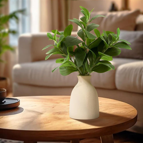 Artificial Eucalyptus Stems Potted Plant Indoor Fake Plants