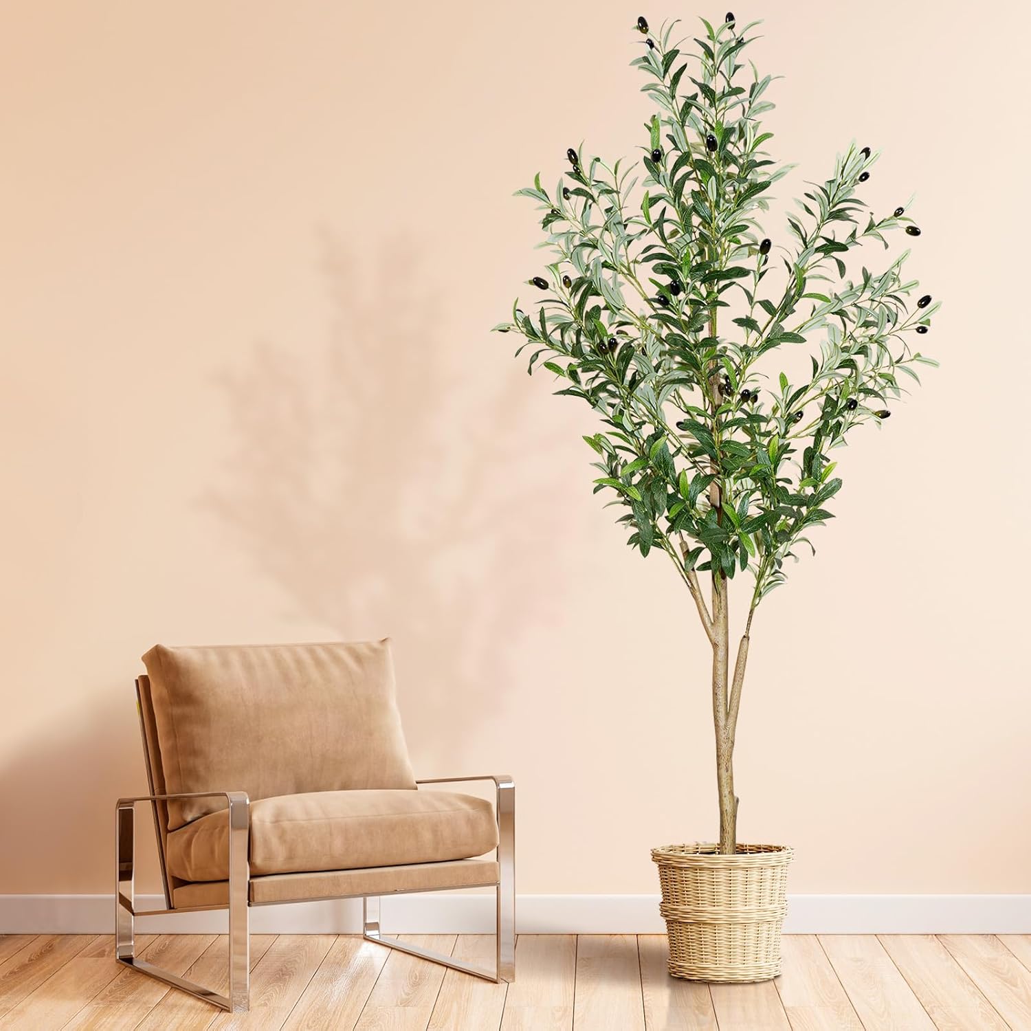 6ft Faux Olive Tree, Artificial Olive Tree Indoor