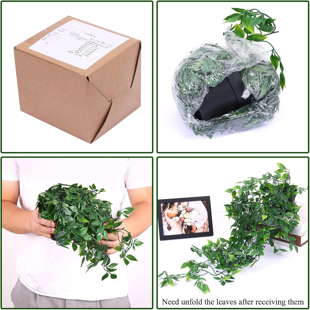 Fake Hanging Plants, Artificial Small Potted Plants