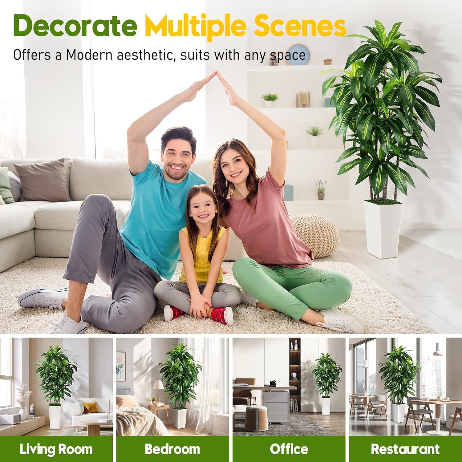 Artificial Dracaena Tree Indoor