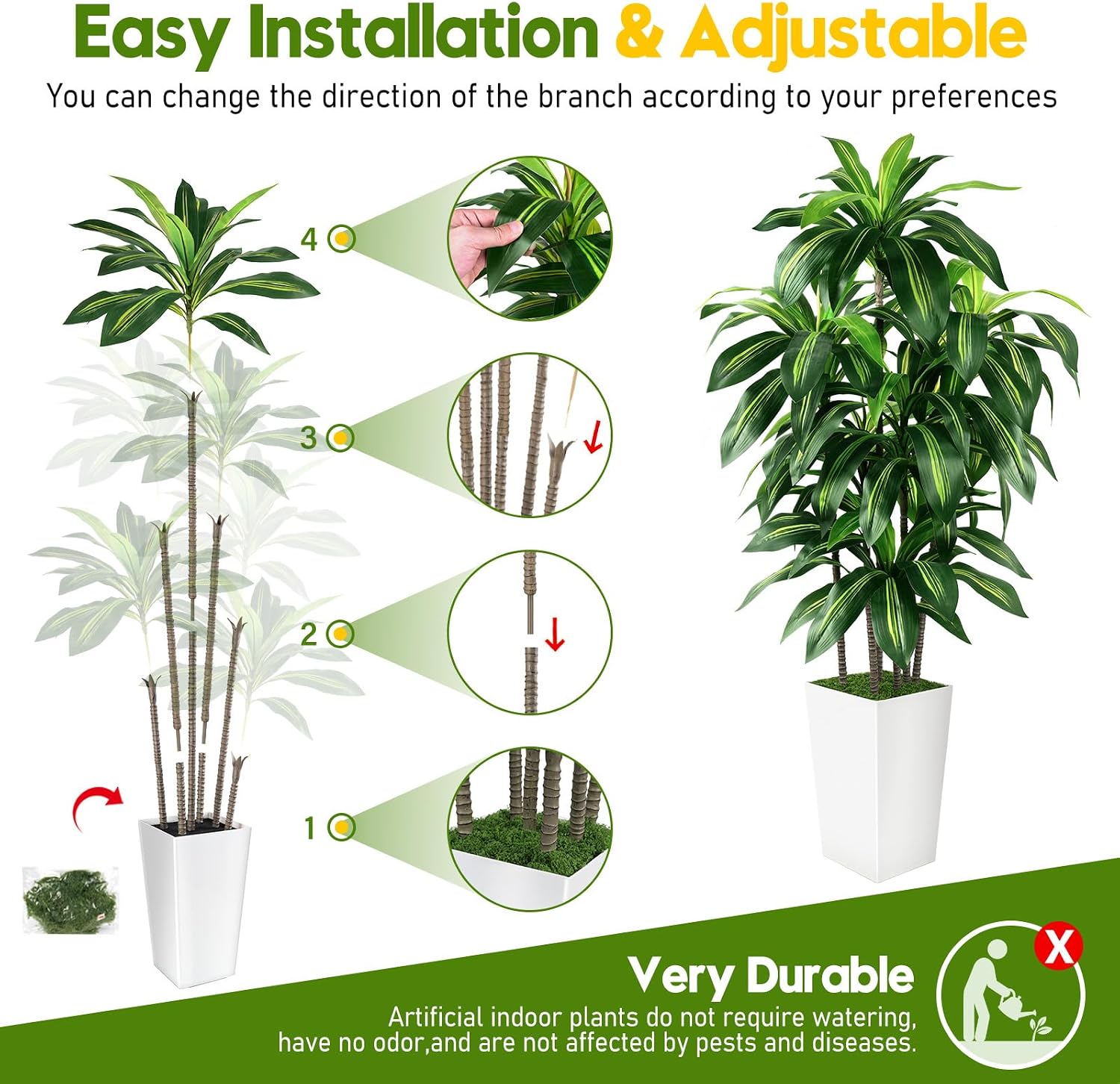 Artificial Dracaena Tree Indoor